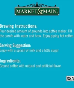 Market & Main® Salted Caramel Flavored Coffee (6 Bags/12 Oz) -coffee Sales Shop market n main jamaican me crazy flavored coffee single bag5 2 1