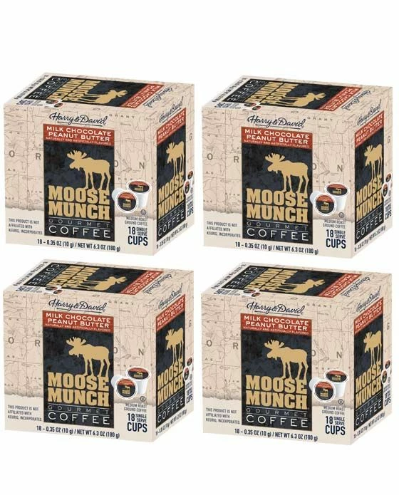 Moose Munch Milk Chocolate Peanut Butter Single Serve Cups, 4/18 Count 3 Moose Munch Milk Chocolate Peanut Butter Single Serve Cups, 4/18 Count