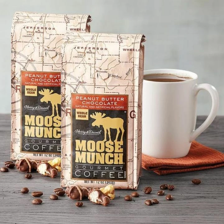 Moose Munch Coffee By Harry & David, Milk Chocolate Peanut Butter, 100 Single Serve Cups 4 Moose Munch Coffee By Harry & David, Milk Chocolate Peanut Butter, 100 Single Serve Cups - Image 2