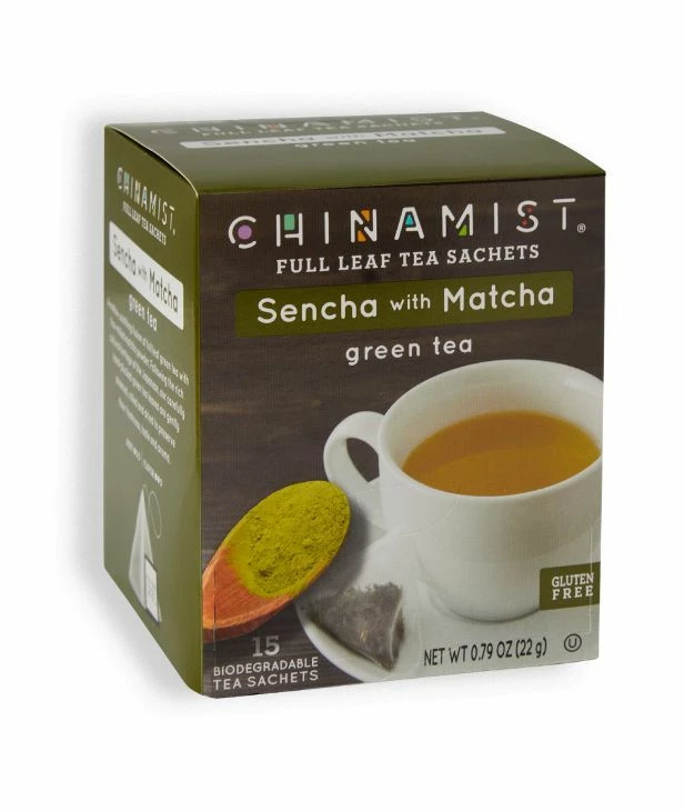 China Mist Sencha With Matcha Green Tea Sachets, 2 Boxes 15 Count Each - Biodegradable And Individually Wrapped 4 China Mist Sencha With Matcha Green Tea Sachets, 2 Boxes 15 Count Each - Biodegradable And Individually Wrapped - Image 2