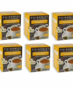 China Mist - Organic Sweet Herbs With Chamomile Herbal Tea Sachets, 6 Box 15 Count Each